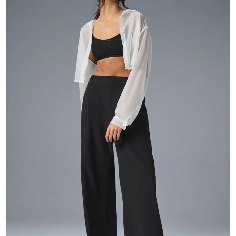 ALO Yoga Black Wide Leg Pants